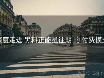 深度走进 黑料正能量往期 的 付费模式