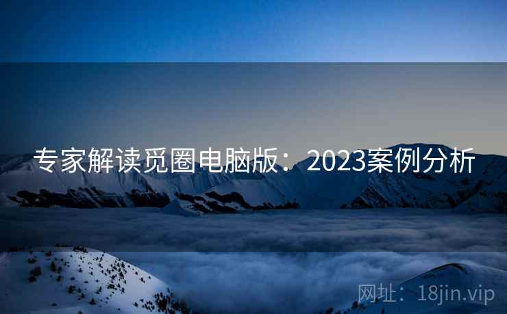 专家解读觅圈电脑版：2023案例分析