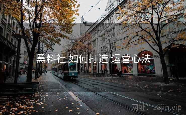 黑料社 如何打造 运营心法