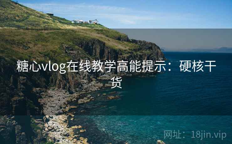 糖心vlog在线教学高能提示：硬核干货