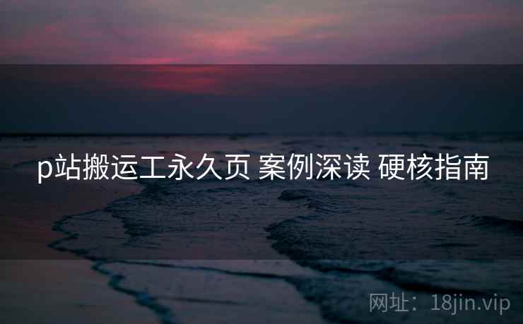 p站搬运工永久页 案例深读 硬核指南