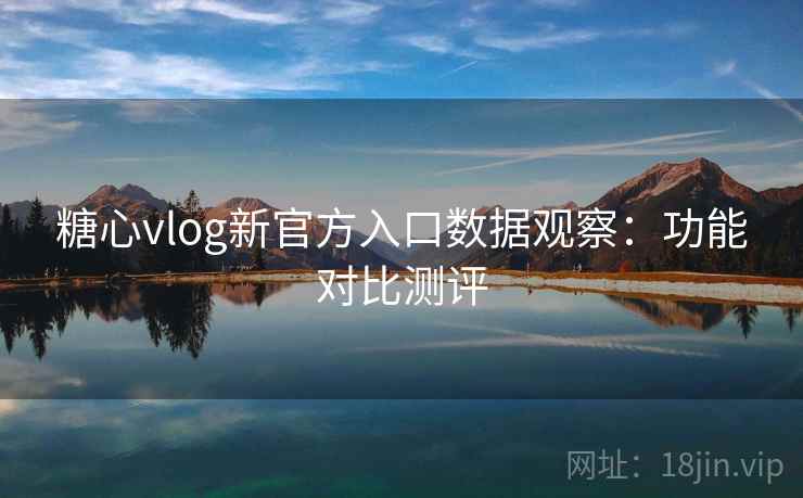 糖心vlog新官方入口数据观察：功能对比测评