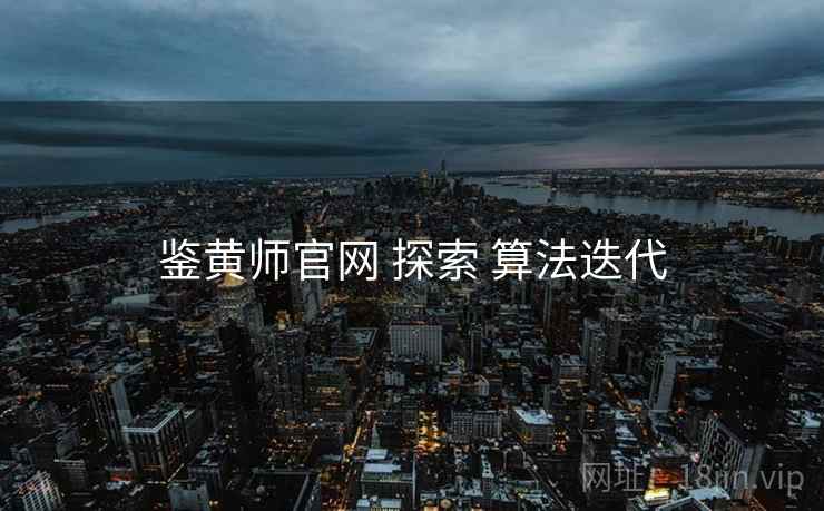 鉴黄师官网 探索 算法迭代