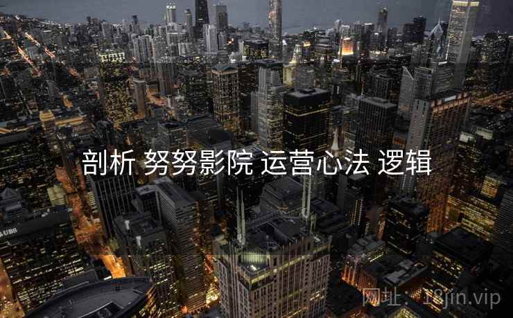 剖析 努努影院 运营心法 逻辑