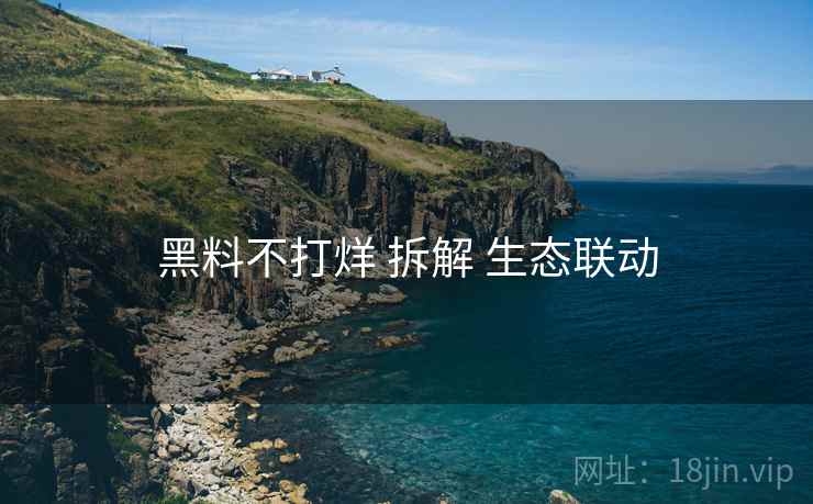 黑料不打烊 拆解 生态联动